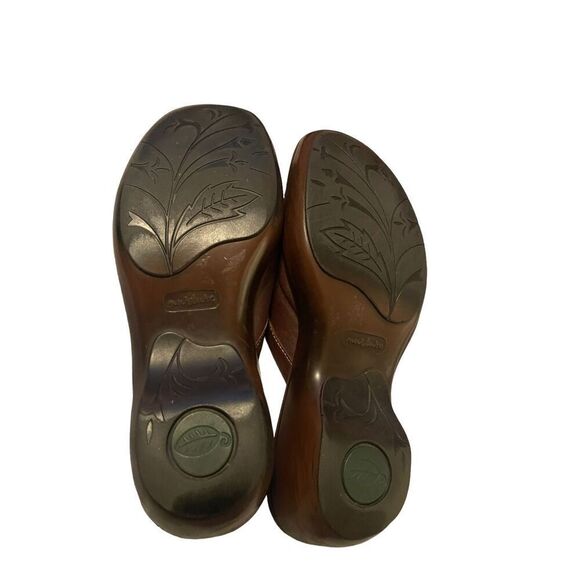 Nurture Aloha Womens Brown Slides Slip-On Leather Clogs Shoes Size 7.5M - Picture 15 of 16